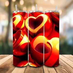16 oz Tumbler Sweethearts Stainless Steel Thermal Double Walled Vacuum Insulated Wedding Gift