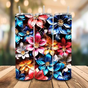 16 oz Tumbler Colorful Jewelry Stainless Steel Thermal Double Walled Vacuum Insulated Wedding Gift