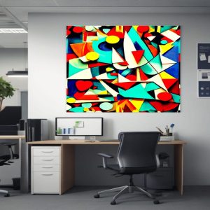 Wall Art Canvas Rainbow Picasso Cubism Abstract Rainbow Artwork Design Vibrant Elegance Modern Decor Style