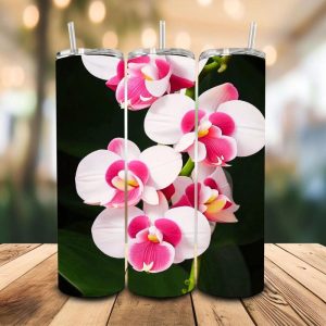 16 oz Tumbler Purple Orchid Stainless Steel Thermal Double Walled Vacuum Insulated Wedding Gift