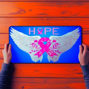Office Desk Mat Breast Cancer Awareness Professional Pad Non-Slip Rubber Business Empower