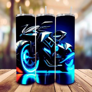 16 oz Tumbler Race Motorcycle Kids World Stainless Steel Thermal Double Walled Vacuum Insulated