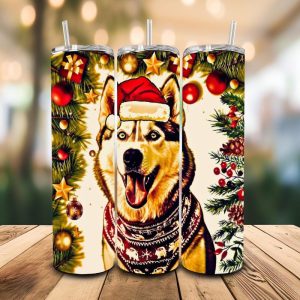 16 oz Tumbler Husky Friend Stainless Steel Thermal Double Walled Vacuum Insulated