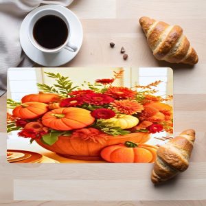 Tempered Glass Cutting Board Autumn Blossom Decorative Dishwasher Safe Made in USA