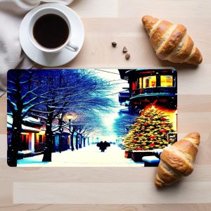 Tempered Glass Cutting Board Winter Fairyland Decorative Dishwasher Safe Made in USA